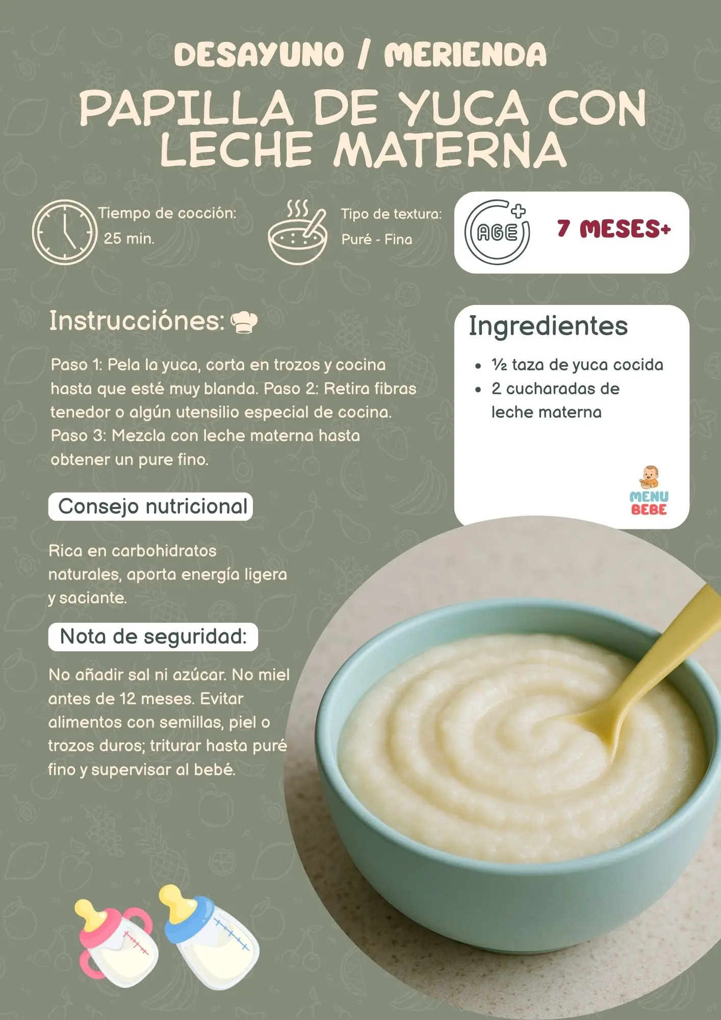 Receta Menú Bebé