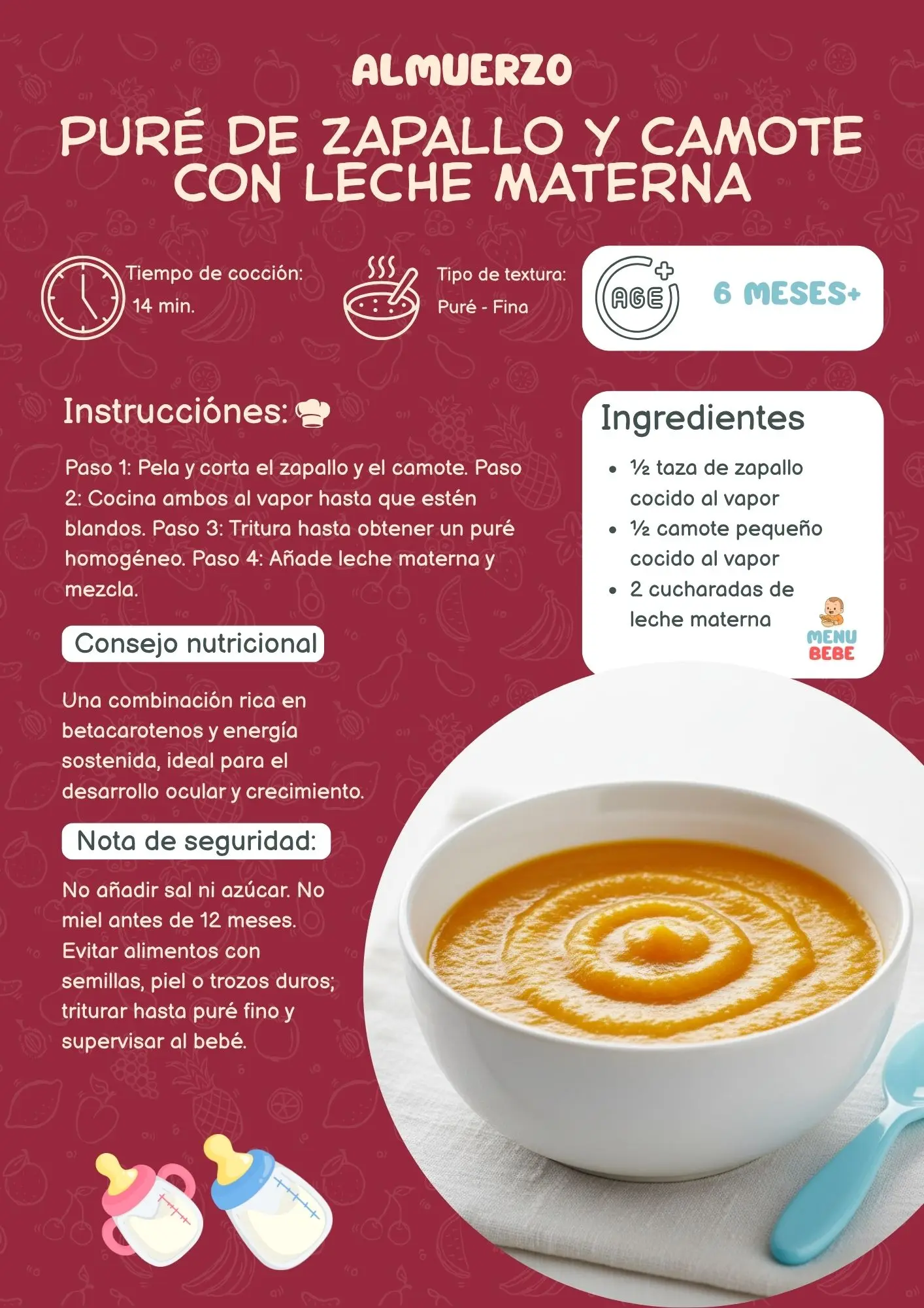 Receta Menú Bebé
