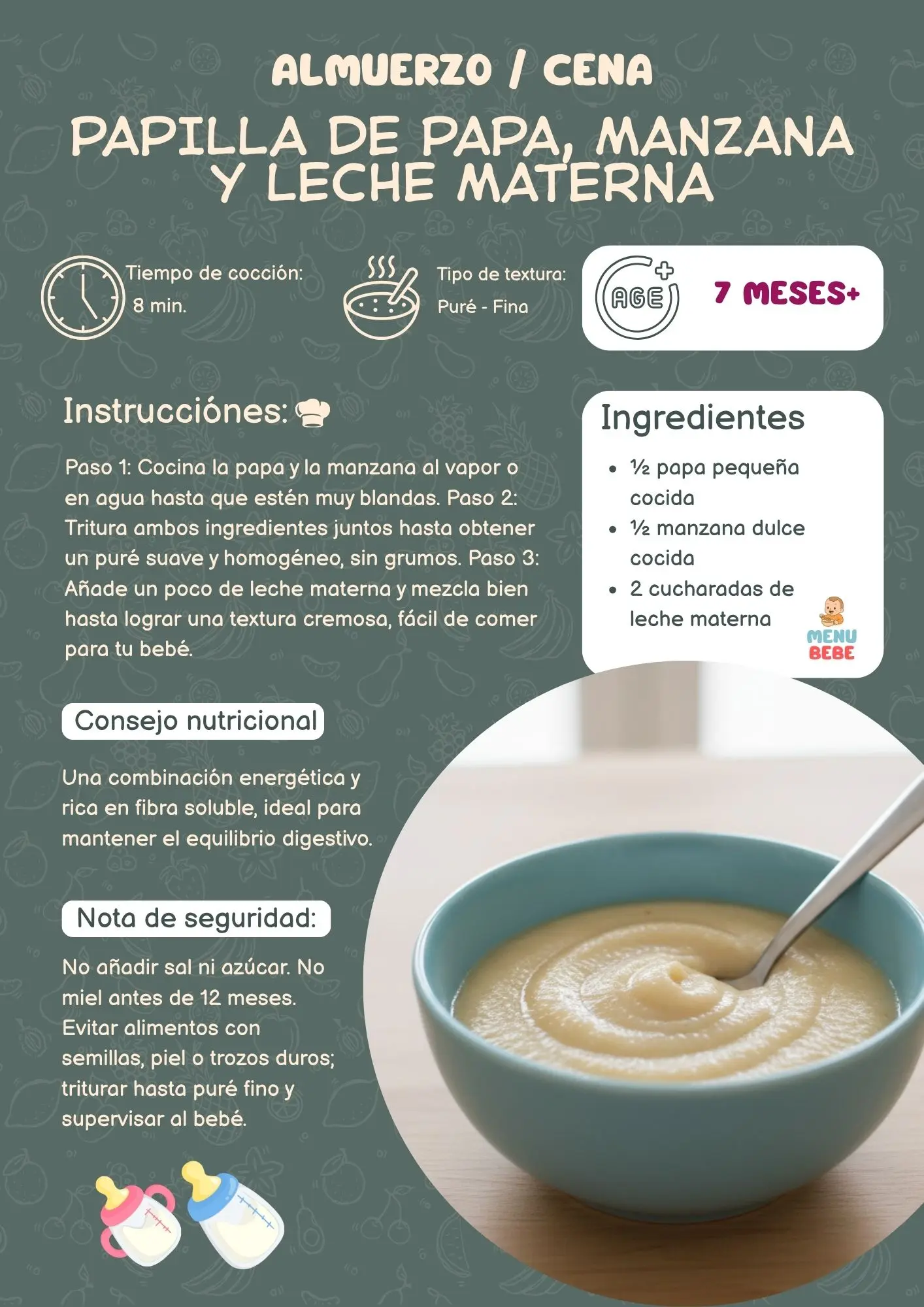 Receta Menú Bebé