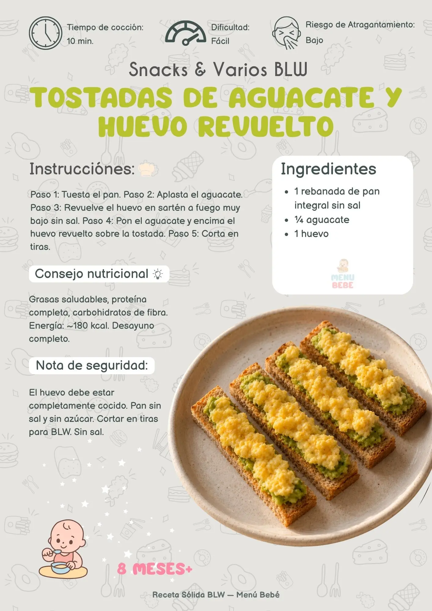 Receta Menú Bebé